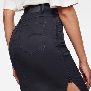G Star Dark Blue Denim Pencil Skirt Jeans
